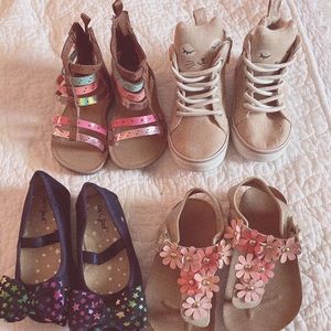Baby girl shoes lot. Size 5 and 5 1/2